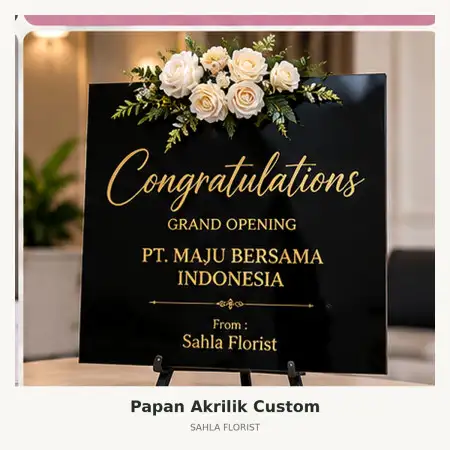 Papan Bunga Akrilik Cimahi Selatan